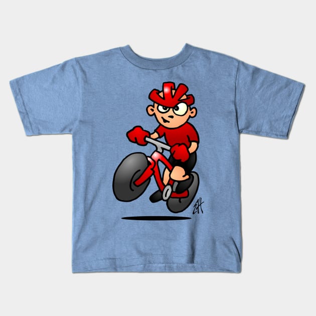 MTB Kids T-Shirt by Cardvibes